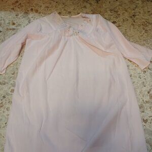 Women's Night Gown 1X Pink NWOT 3/4 Sleeves